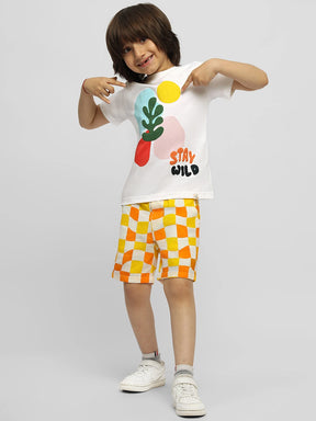 Stay Wild Embroidered Cotton Tee