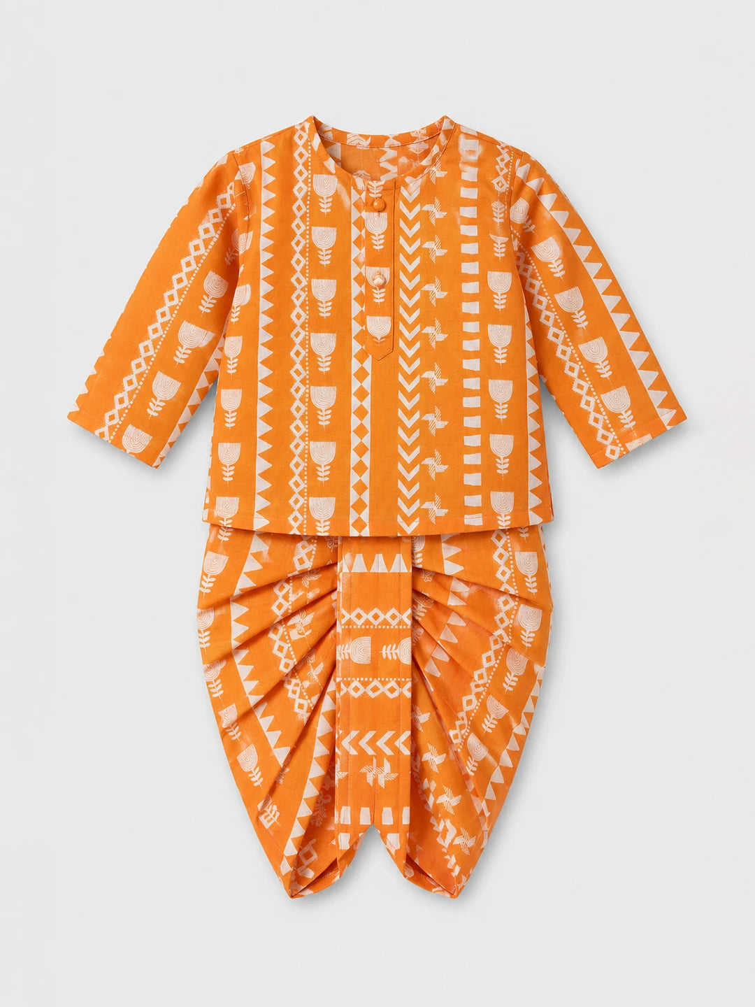 Printed Kurta Dhoti Set
