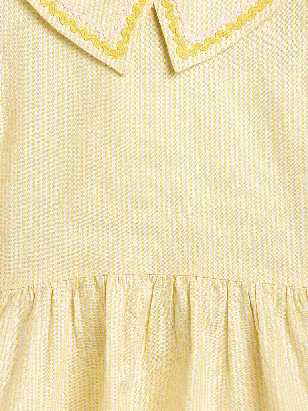 Girls Collar Detail Top & Denim Co-Ord Set