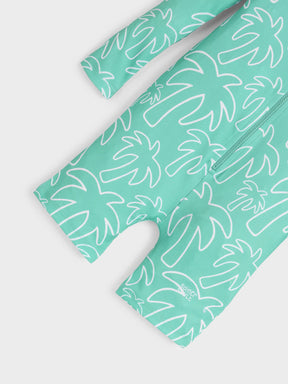 Palm Breeze Zip Swimsuit