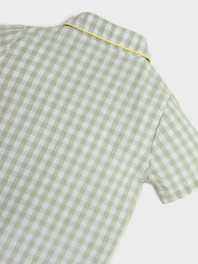 Checkered Green Shirt