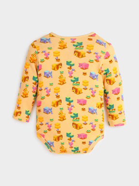 Pixel Animal Bodysuit & Dungaree Set