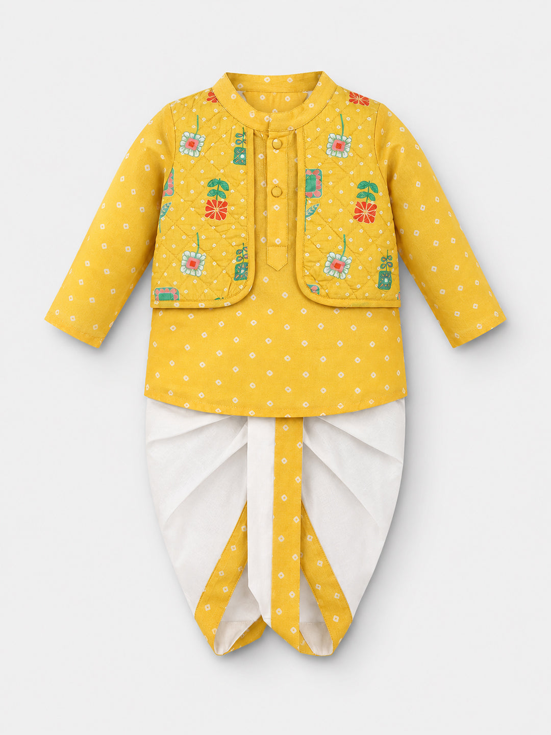 Kurta Dhoti with attached Jacket