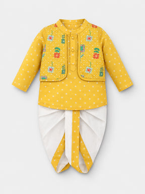 Kurta Dhoti with attached Jacket