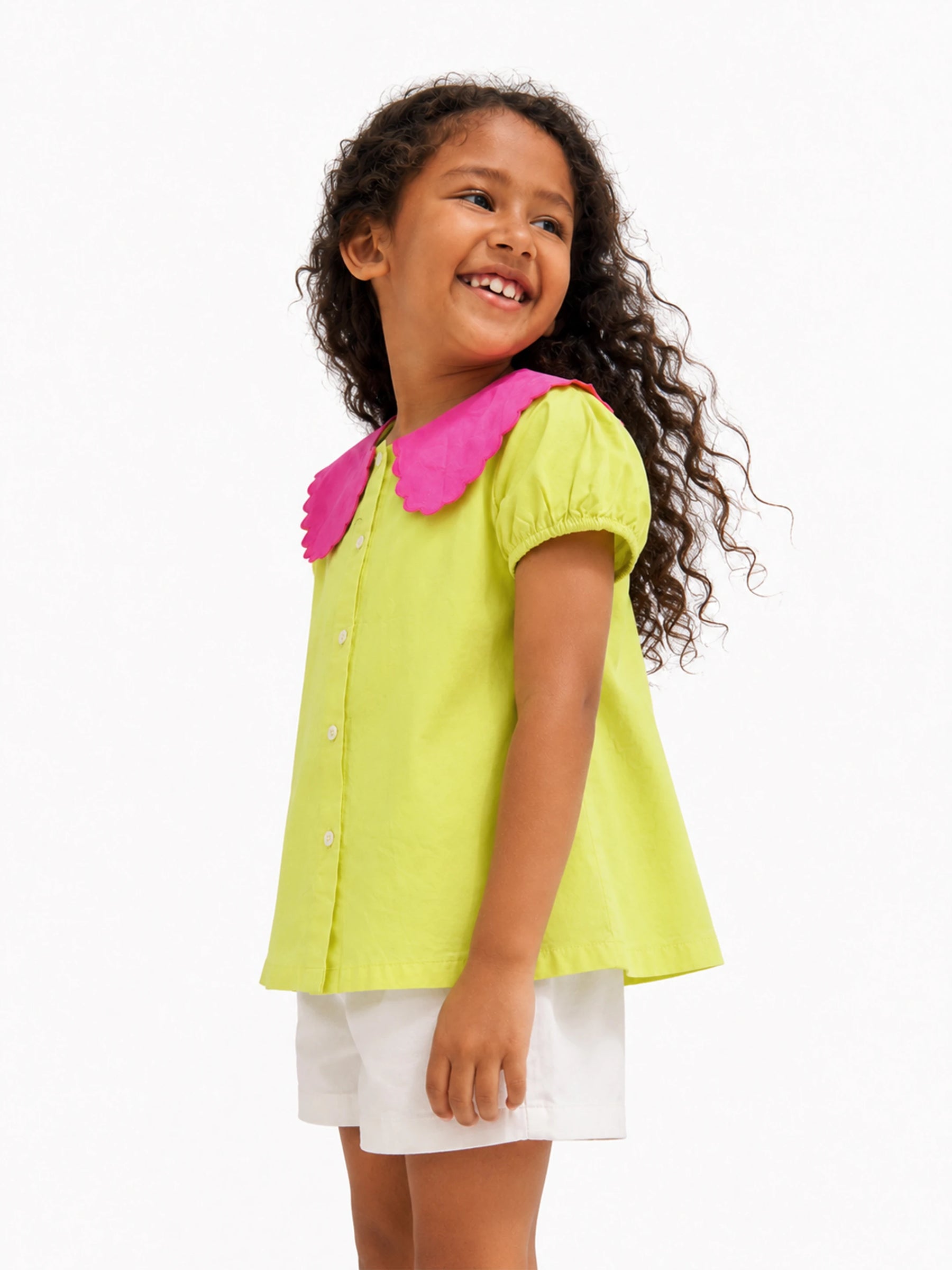 Scallop Collar Top