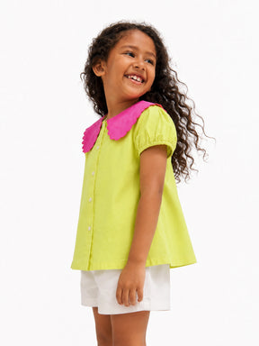 Scallop Collar Top