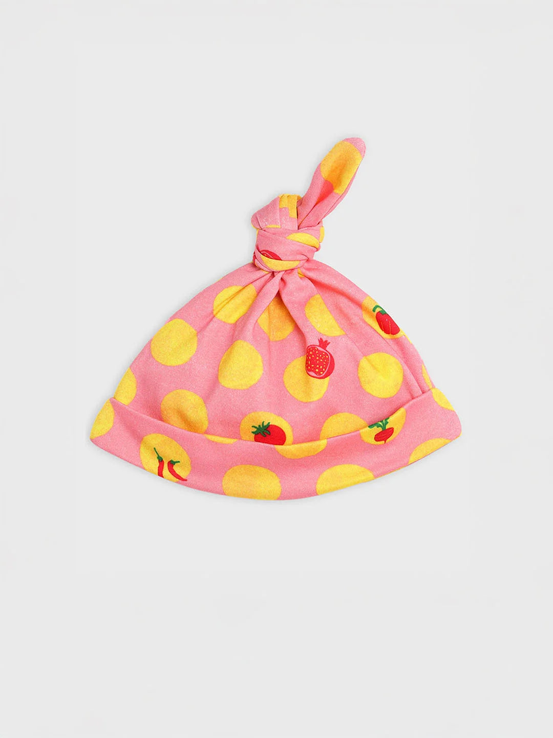 Cotton Sleepsuit with Cap & Bib