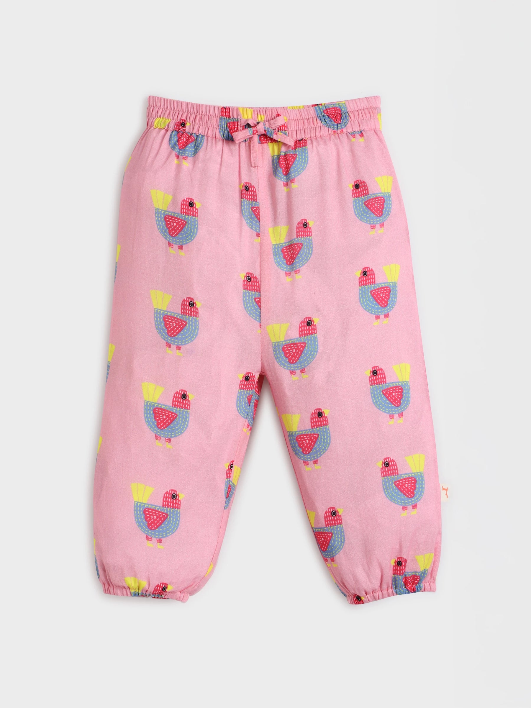 Printed Pink Kaftan Top and Pant Set