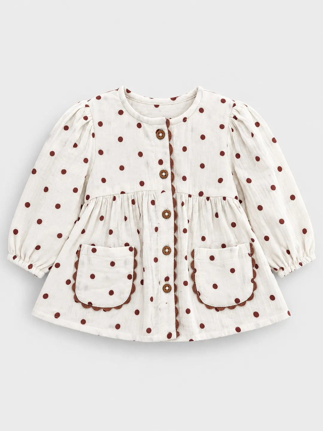 Pokla Dots Full Sleeves Top