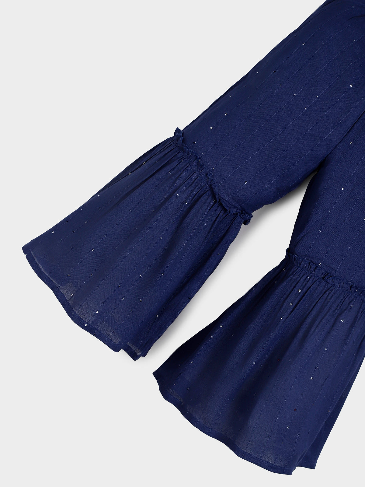 Blue Sequin Sharara Set