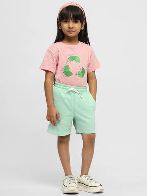 Mint Cotton Bermuda Shorts