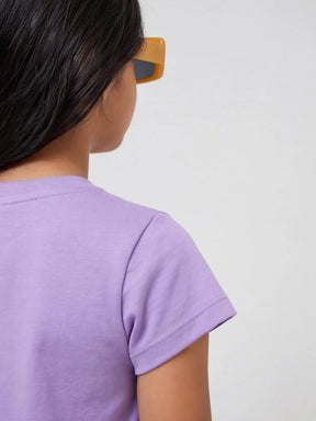 Printed Frill Hem Tee