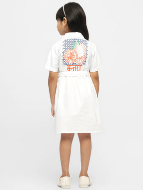 Santra Collared Cotton Shirt Dress