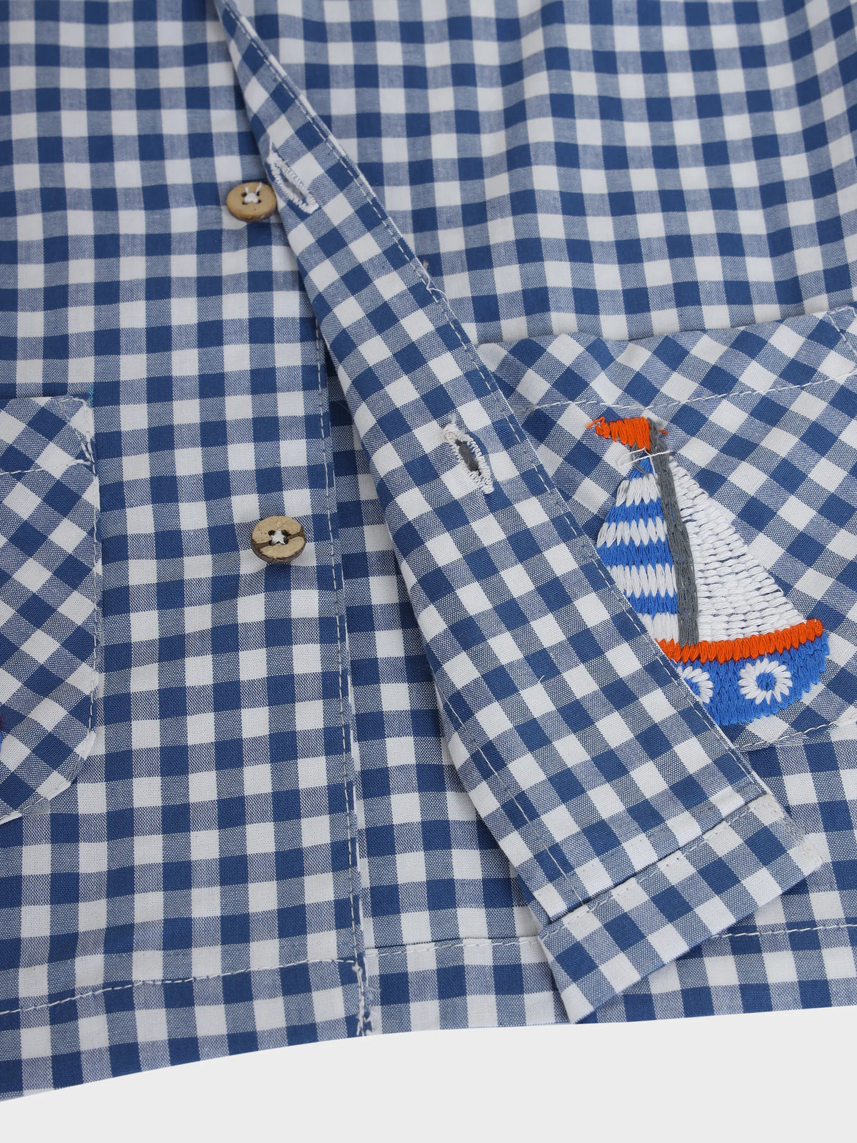 Checkered Blue Co-ord Set