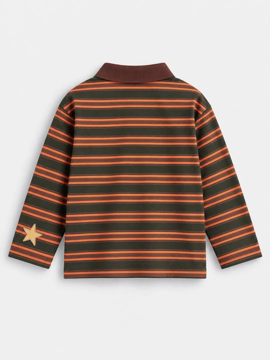 Striped Cotton Full Sleeves Polo