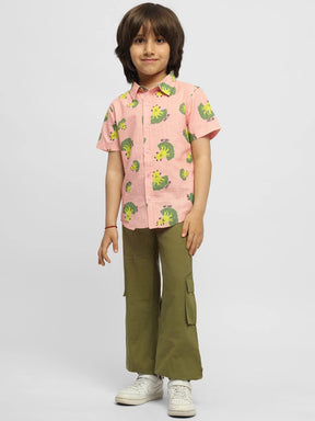 Broccoli Collared Cotton Shirt