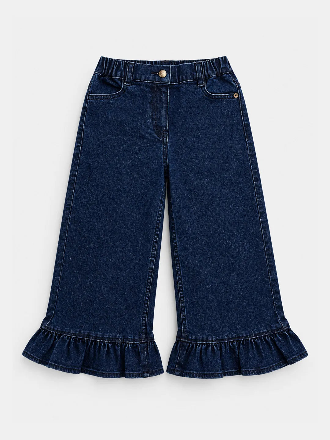 Ruffle Detail Denim