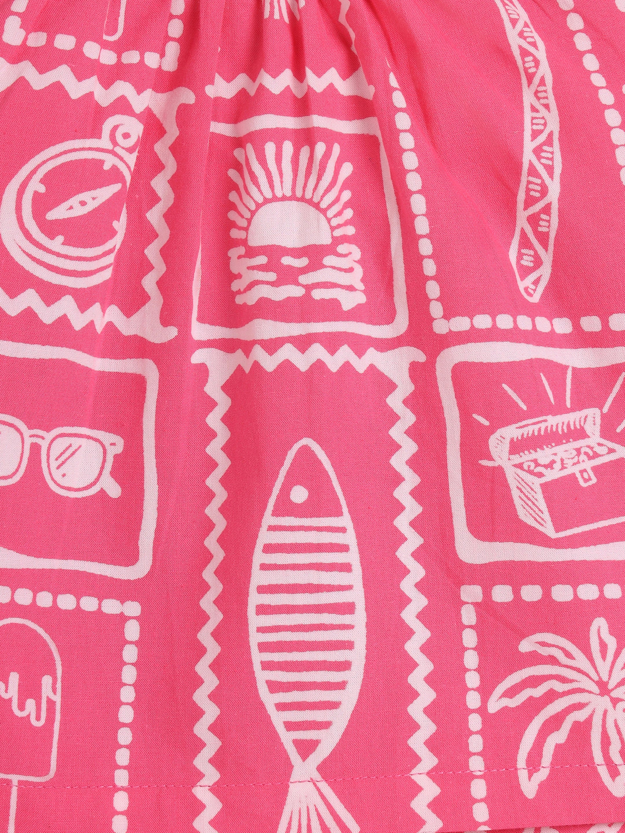 Pink Heart Cut Top