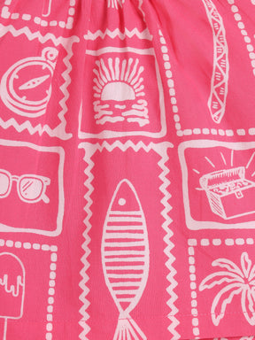 Pink Heart Cut Top
