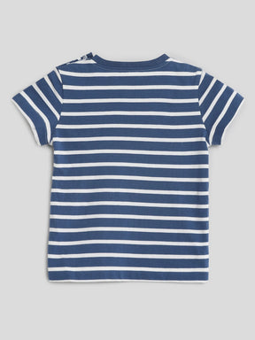 Caterpillar Dungaree & Stripe Tee