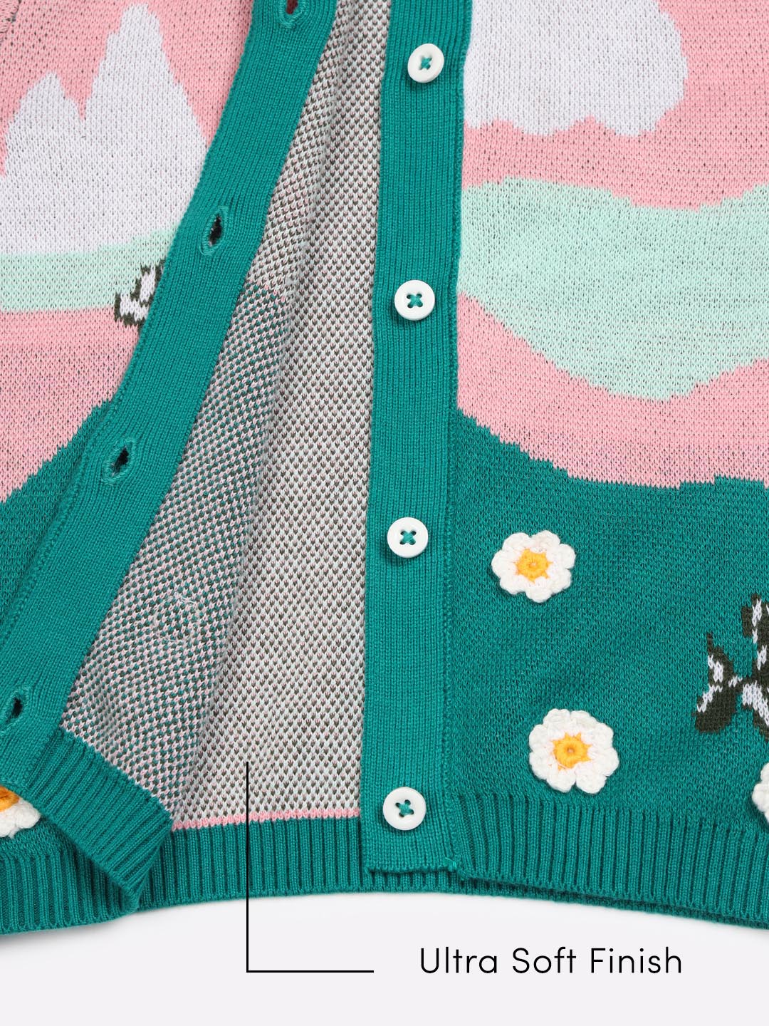 Printed Cotton Cardigan