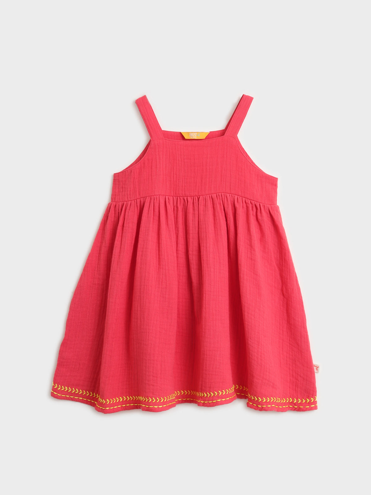 Quilted Overlay Strap Dress