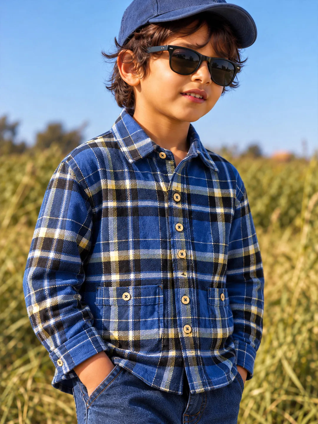 Blue Checkered Shirt