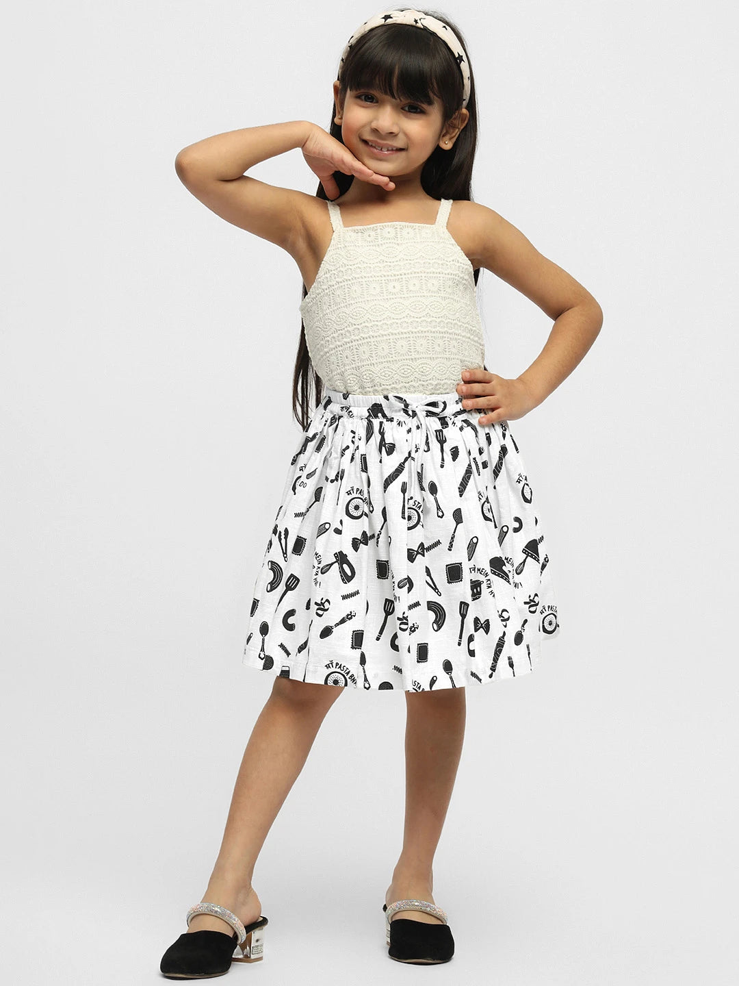 Cotton A-Line Skirt