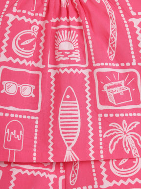 Pink Heart Cut Co-ord set