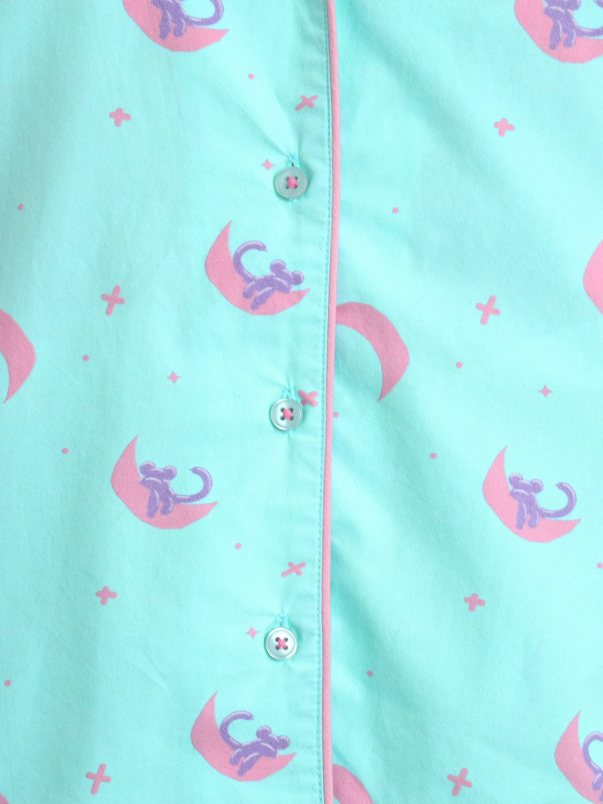 Printed Cotton Nightsuit