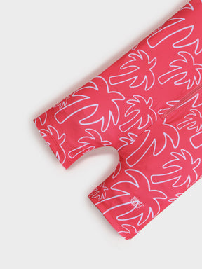 Tropical Palm Zip Swimsuit