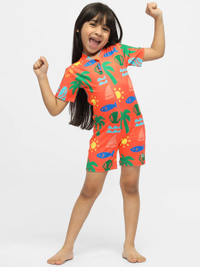 Beach Vibes Legged Swimsuit