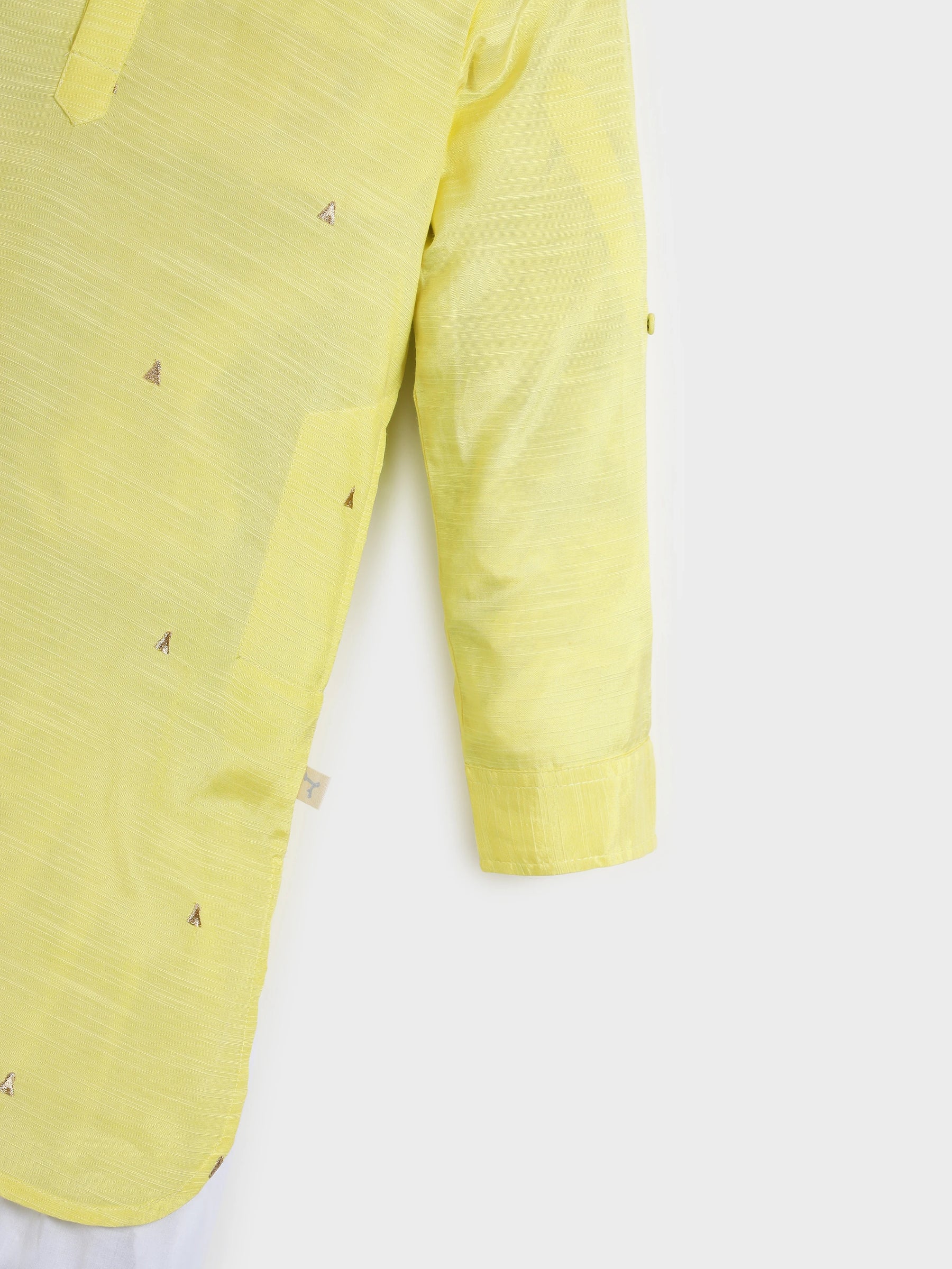 Yellow Pathani Kurta Set