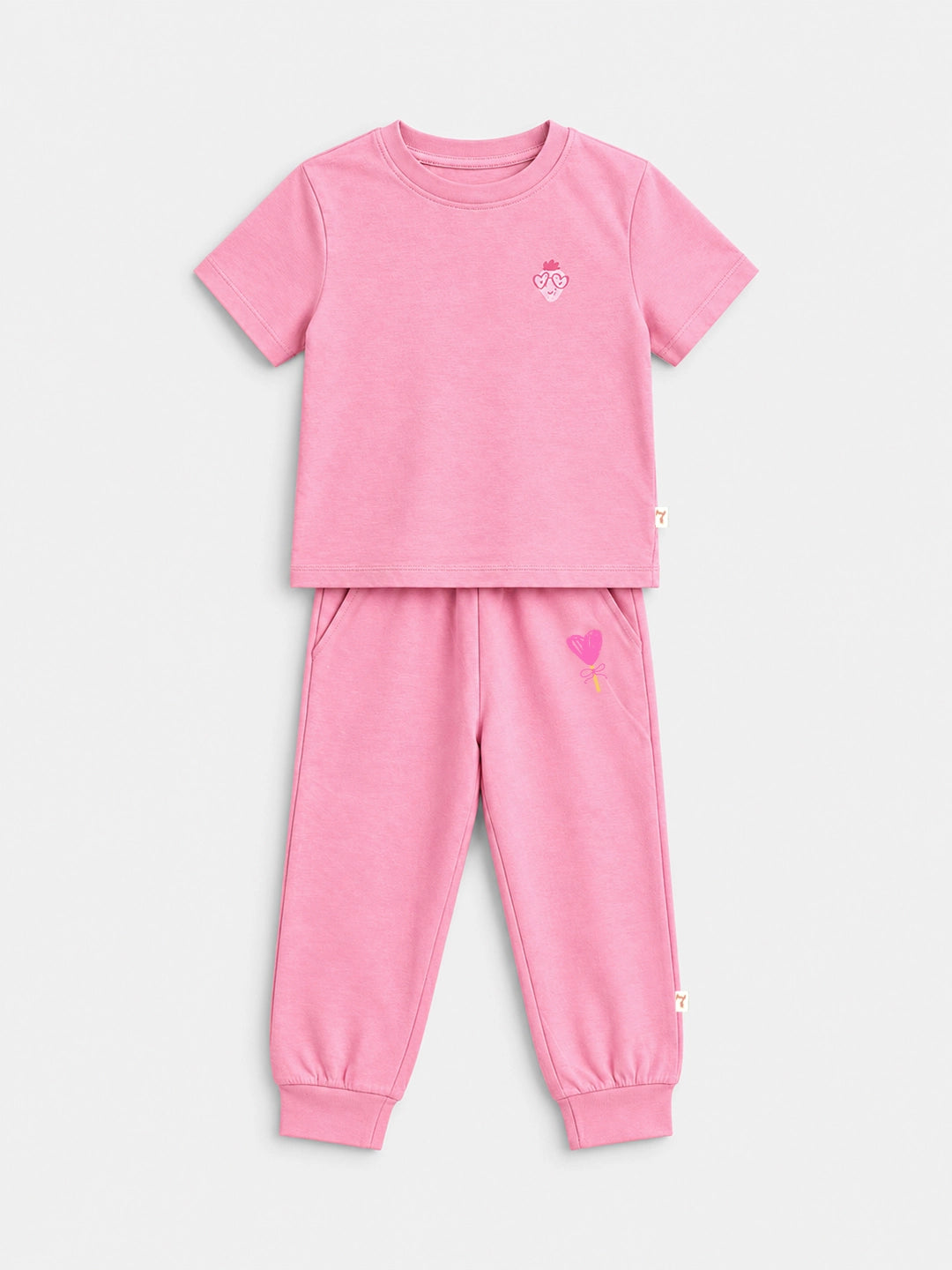 Candy Pink T-Shirt & Jogger Set