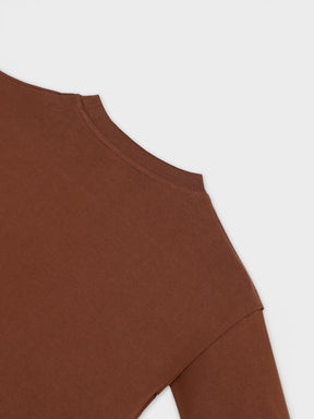 Brown Graphic T-Shirt & Stripe Shorts Co-ord Set for Boys