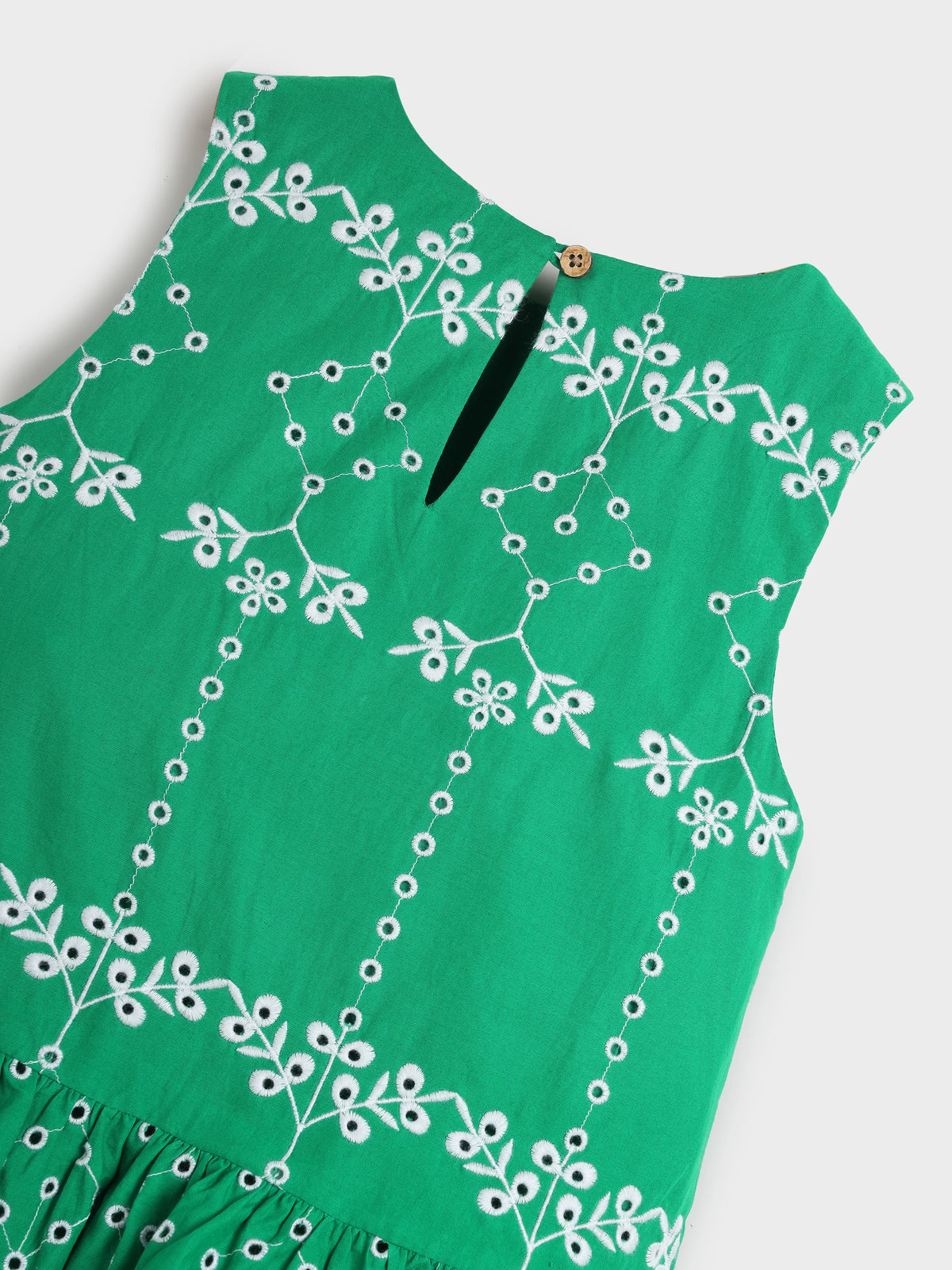Schiffli Peplum Co-ord Set
