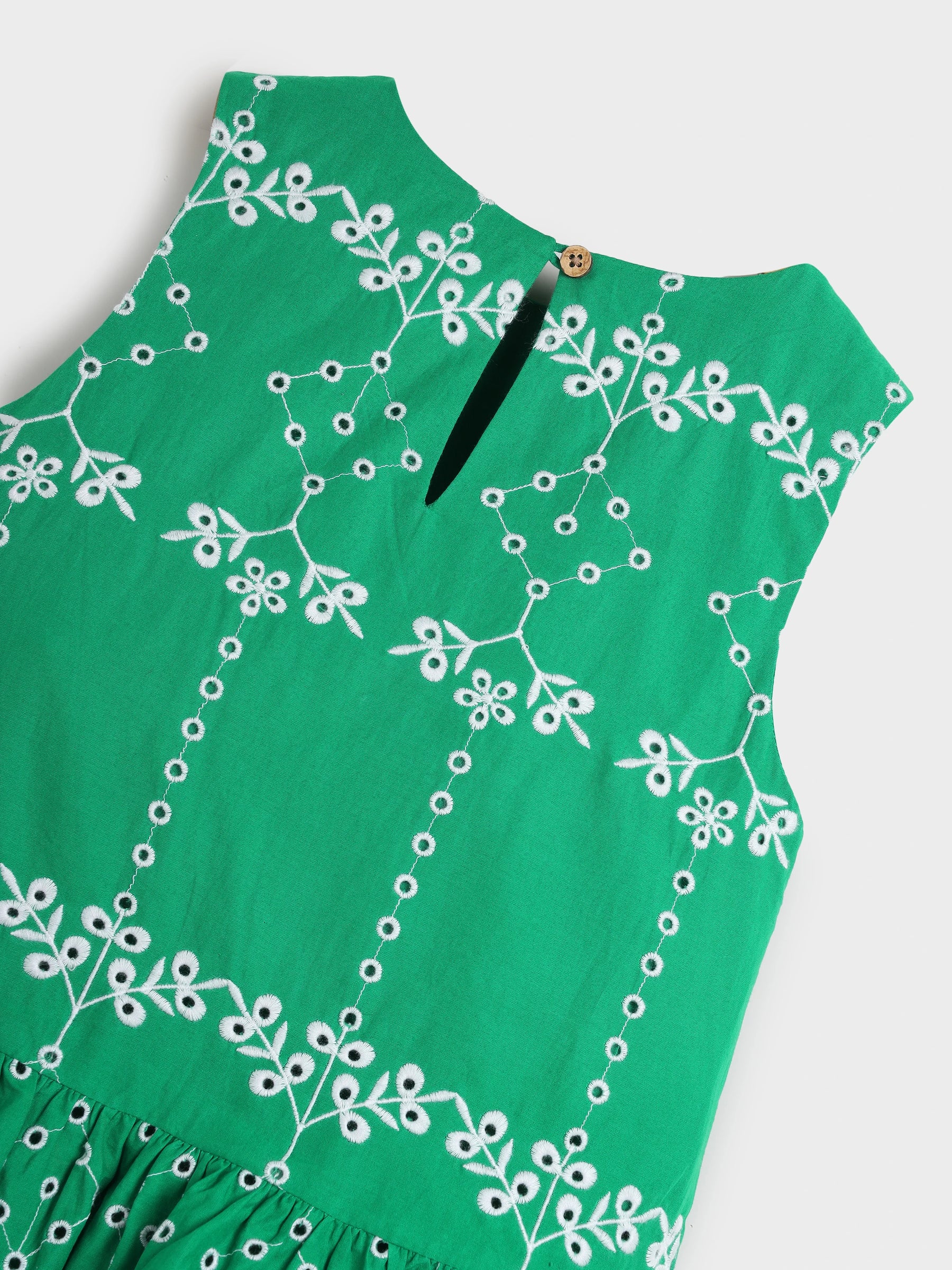 Schiffli Peplum Co-ord Set