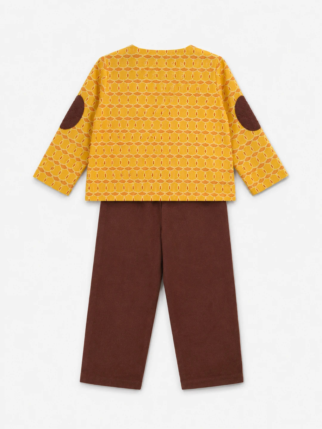 Elbow Patch Kurta Pajama Set