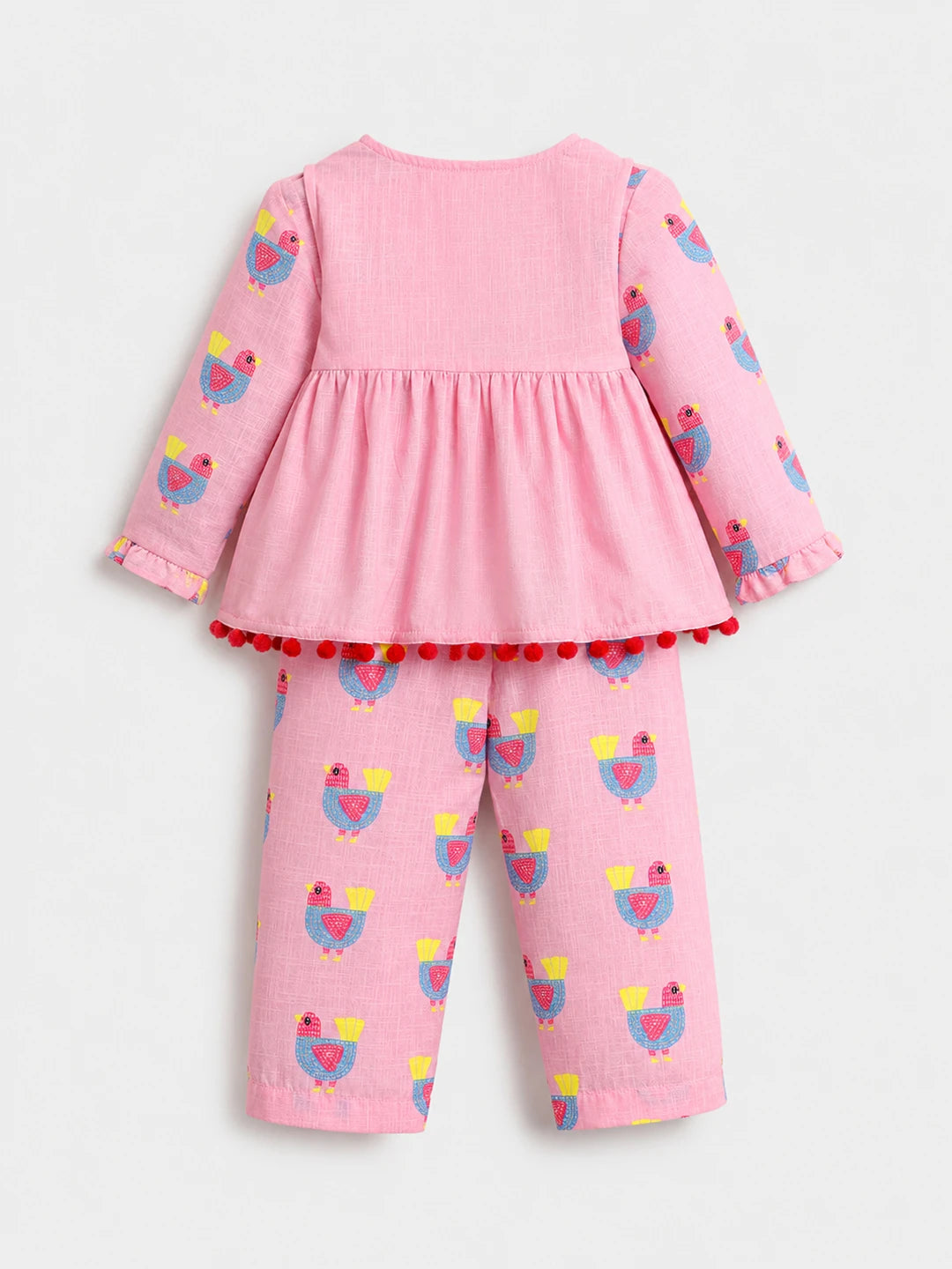 Printed Top Pajama & Shrug Set