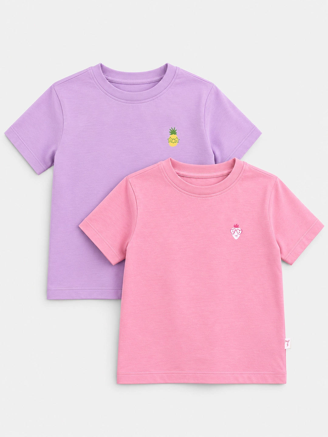 Pack of 2 Half Sleeves Girl's T-Shirts