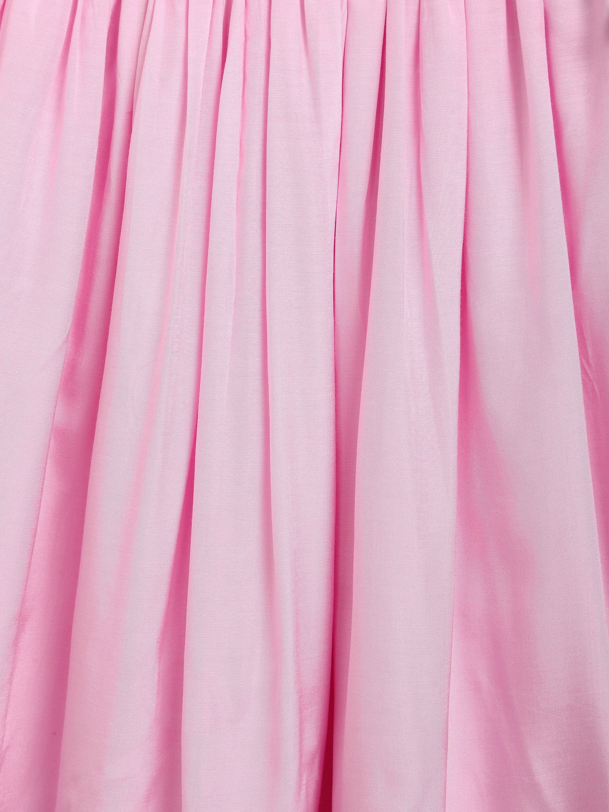 Pink Crop Top Skirt Dupatta Set