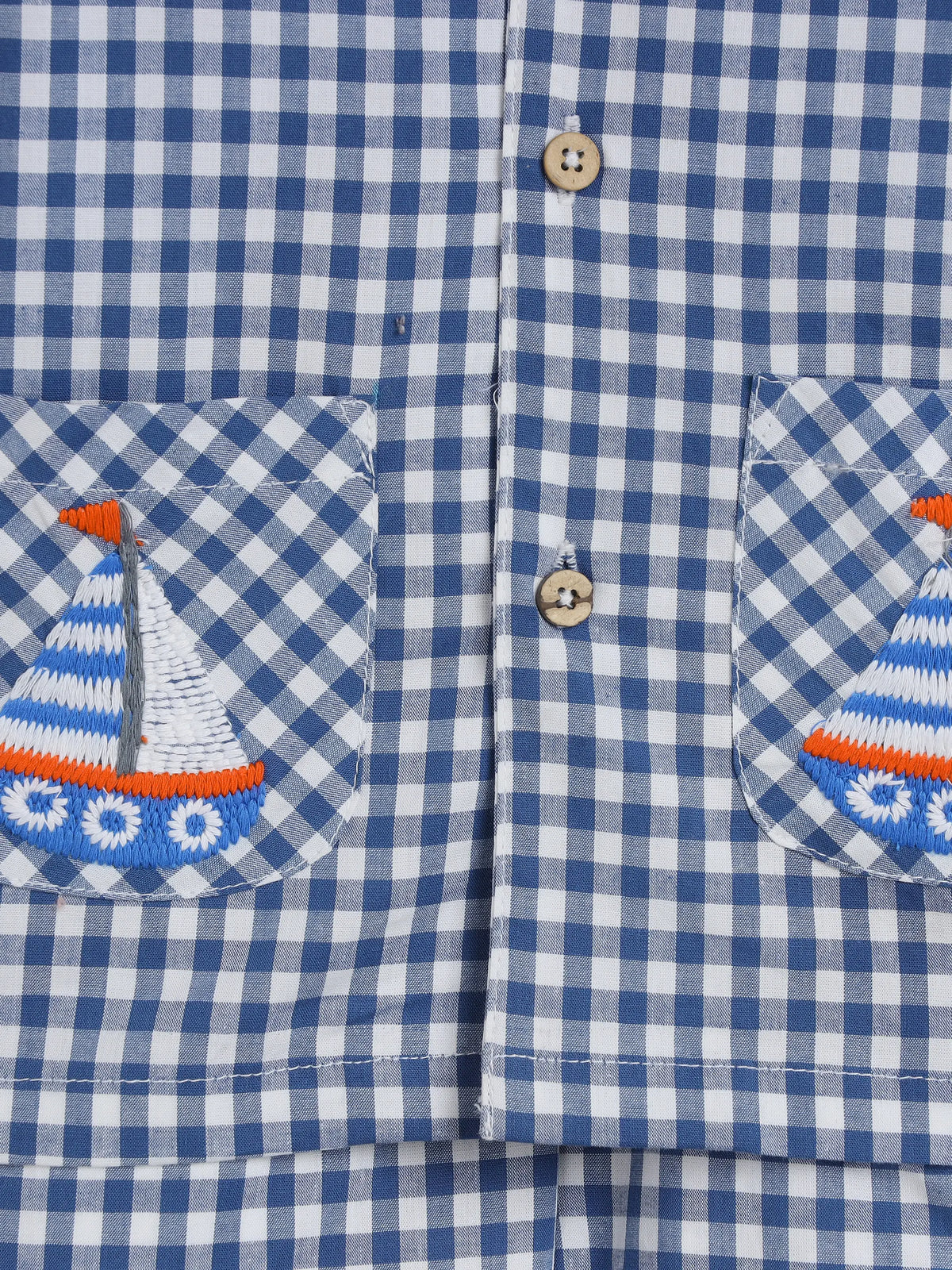 Checkered Blue Co-ord Set