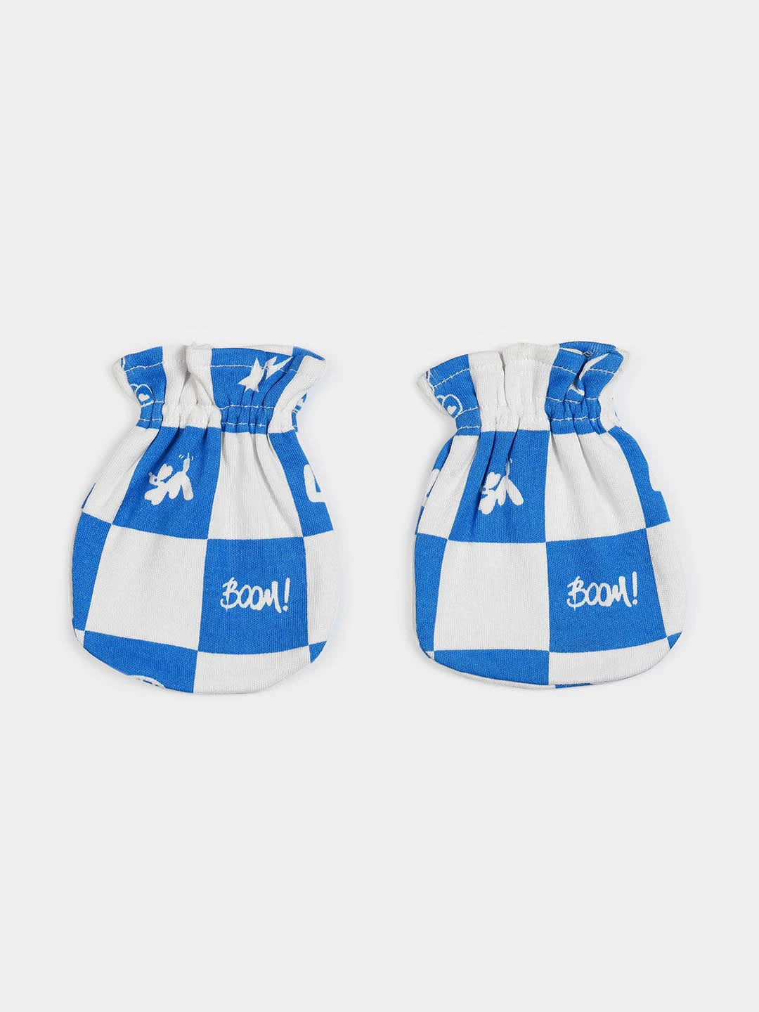 Love Boom Printed Cotton Sleepsuit With Mittens