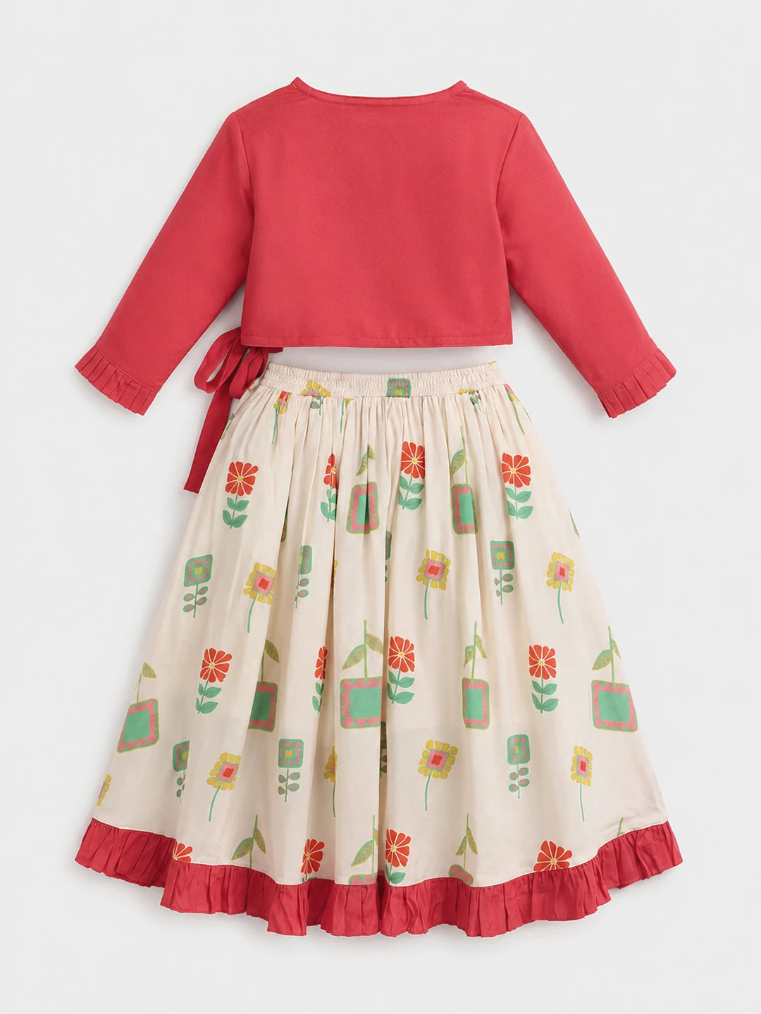 Wrap Top & Skirt Set