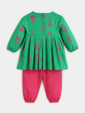 Quilted Top Pant Set