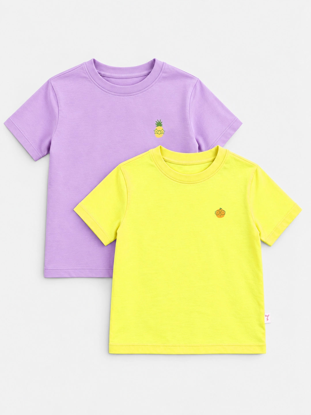 Pack of 2 Half Sleeves Girl's T-Shirts