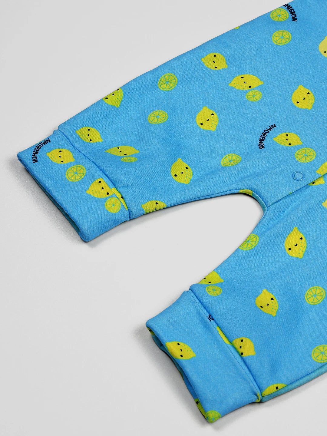 Homegrown Lemon Printed Cotton Sleepsuit