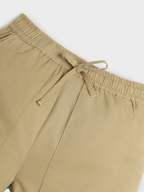 Palm Graphic T-Shirt & Khaki Shorts Set for Boys