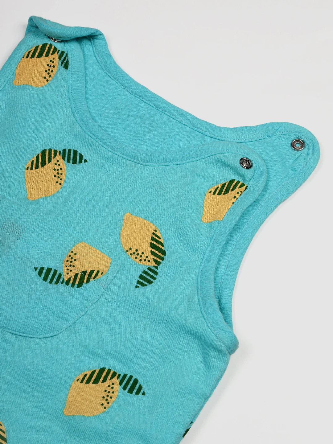 Cool Lemonade Printed Cotton Romper