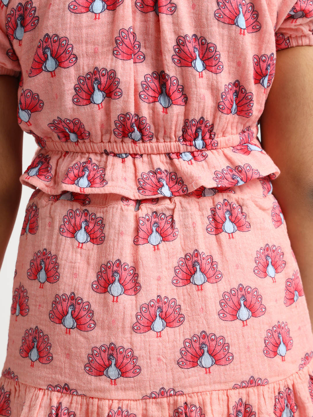 Printed Cotton Top & Skirt Set